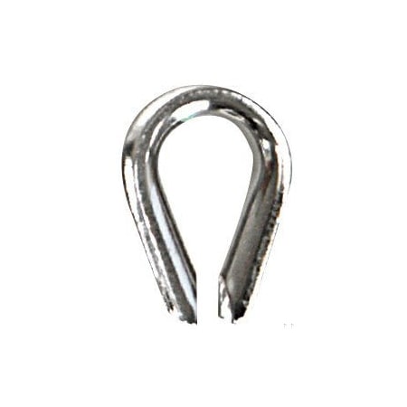 BOAT ANCHOR ROPE For Use With 3/8 Inch Diameter Synthetic Rope; Silver; Stainless Steel